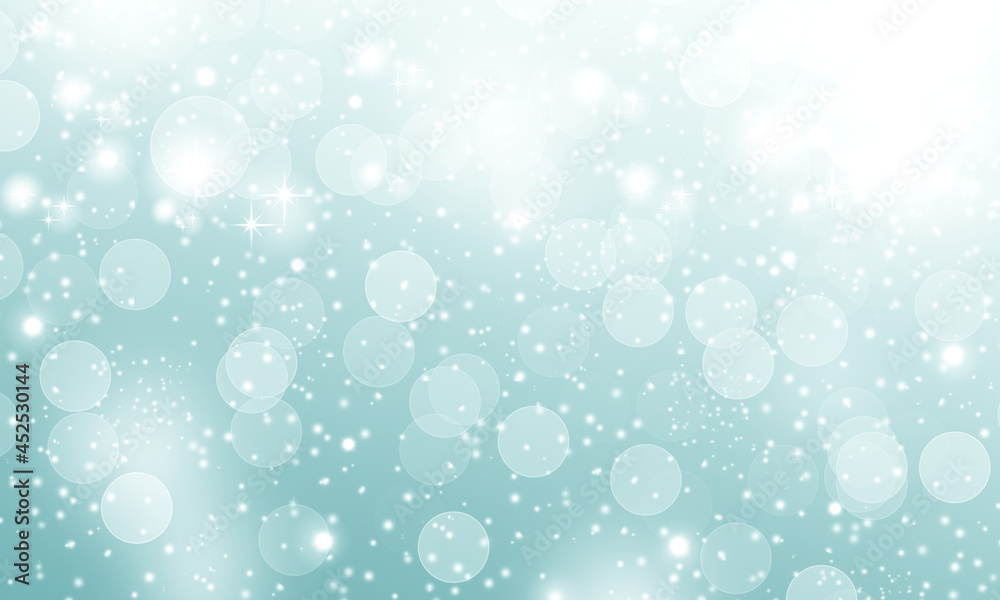Abstract winter background with lights.