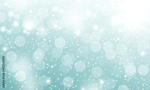Abstract winter background with lights.