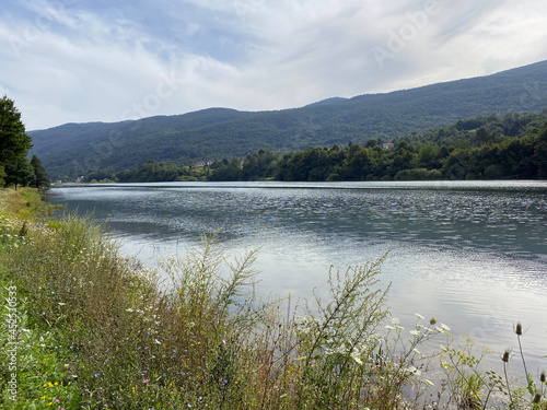 The accumulation lake of Sabljaci or artificial lake Sabljaci - Ogulin, Hrvatska (Umjetno jezero Sabljaci ili Akumulacijsko Jezero Sabljaci u blizini Ogulina, Hrvatska) photo