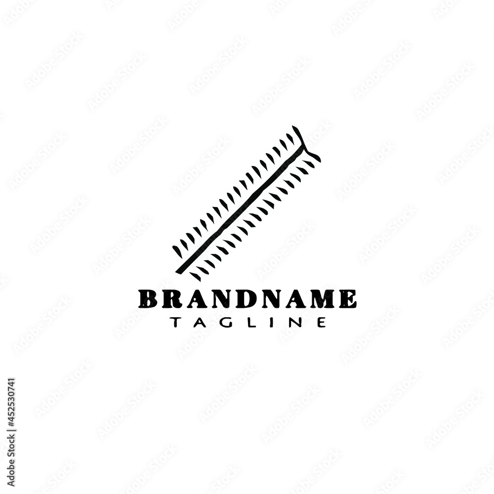 Fototapeta premium baseball laces logo cartoon icon template isolated black vector illustration