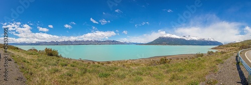 Panoramic view over argentine steppe near Lago Argentino during the day © Aquarius