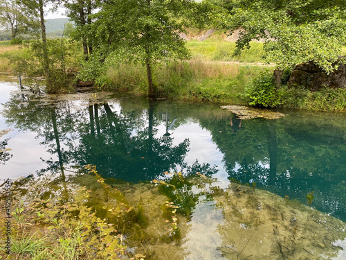 Bistrac spring or the water source of the Bistrac stream in Desmerice - Ogulin  Croatia  Izvor vode Bistrac ili vrelo potoka Bistrac u Desmericama - Ogulin  Hrvatska 