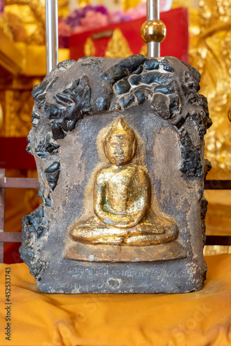 Buddha statue in the temple of Thailand.