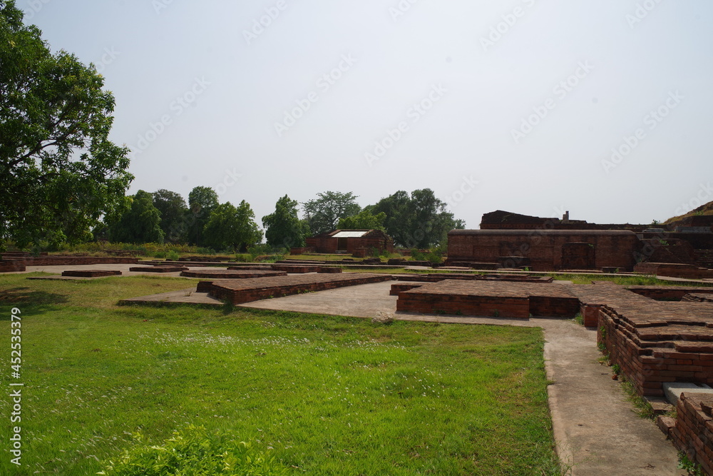 インド　世界遺産ビハール州ナーランダ・マハーヴィハーラの遺跡