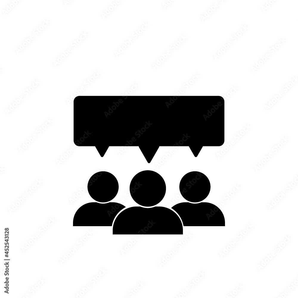 Conversation icon isolated on white background Conversation icon isolated on white background