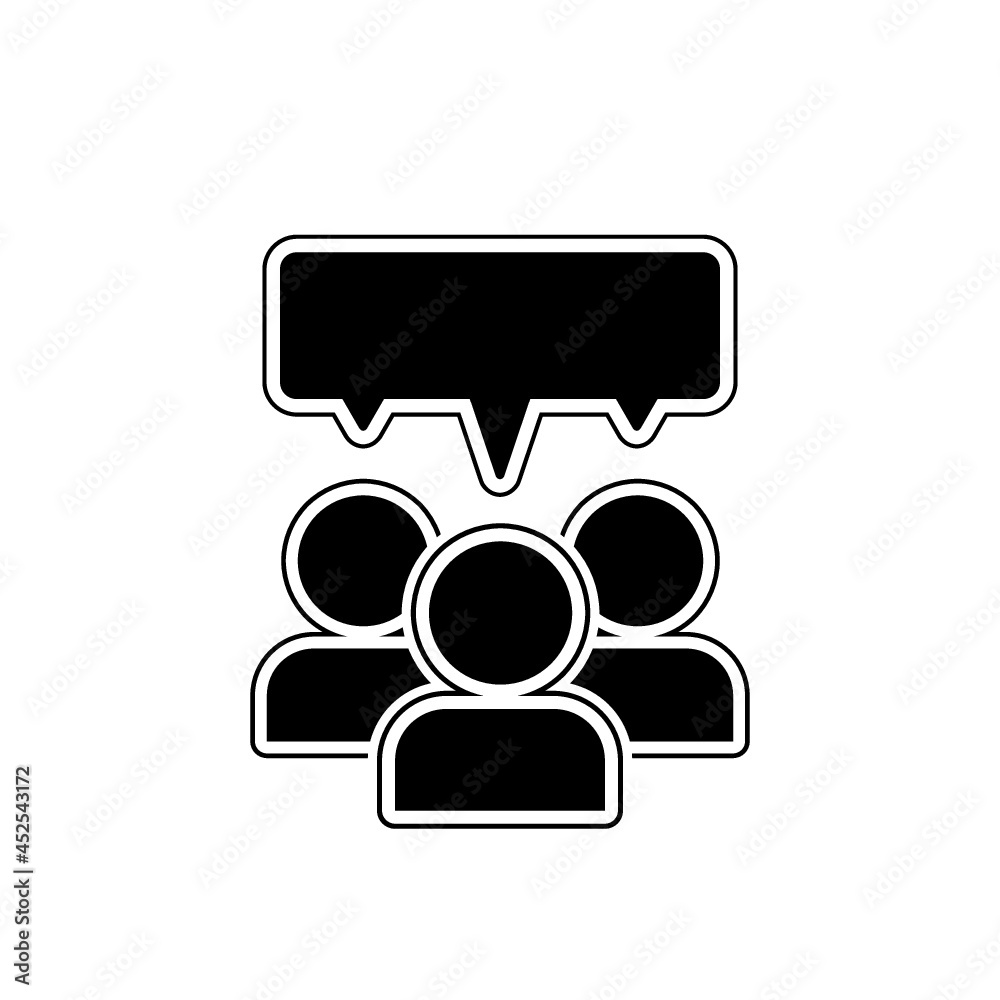 Conversation icon isolated on white background Conversation icon isolated on white background