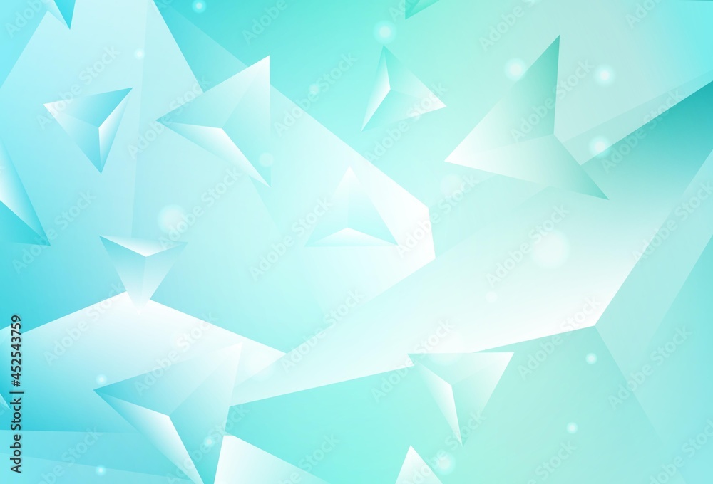 Light Green vector polygon abstract background. Light Green vector polygon abstract background.