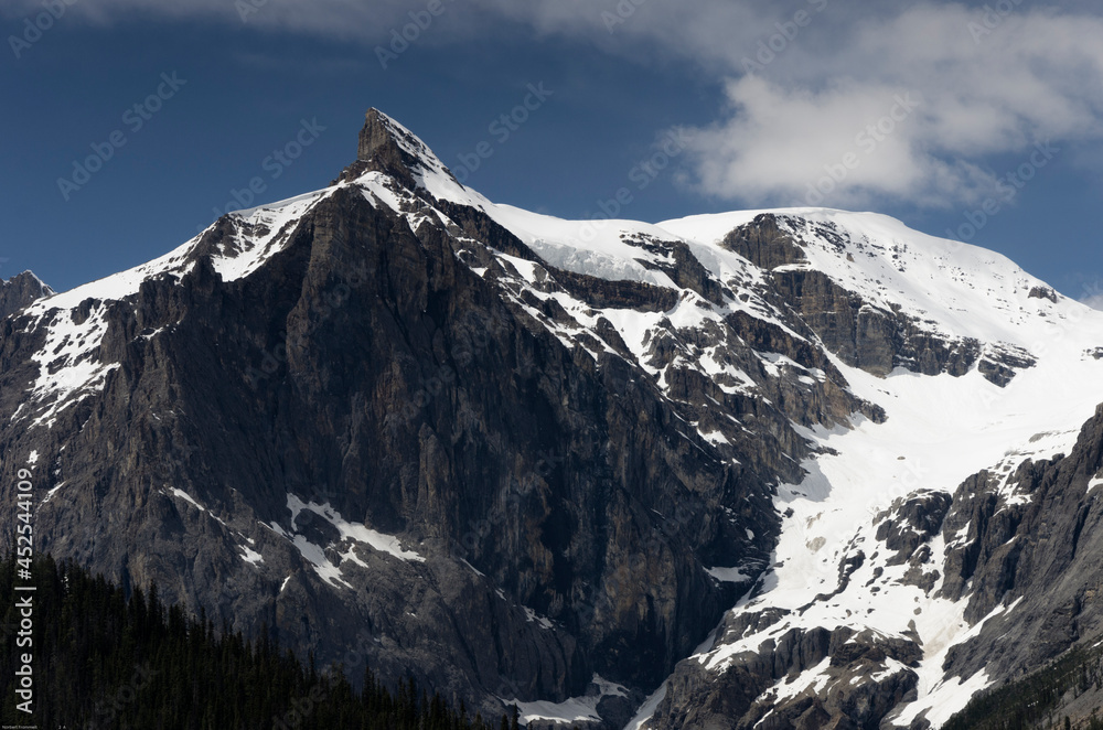 Blick auf die Spitze des Cathedral Mountain in British Columbia, Canada