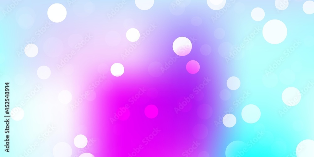 Obraz premium Light pink, blue vector backdrop with dots.