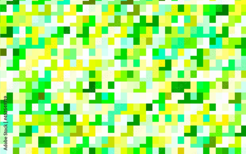 Fototapeta premium Light Blue, Green vector backdrop with rhombus.