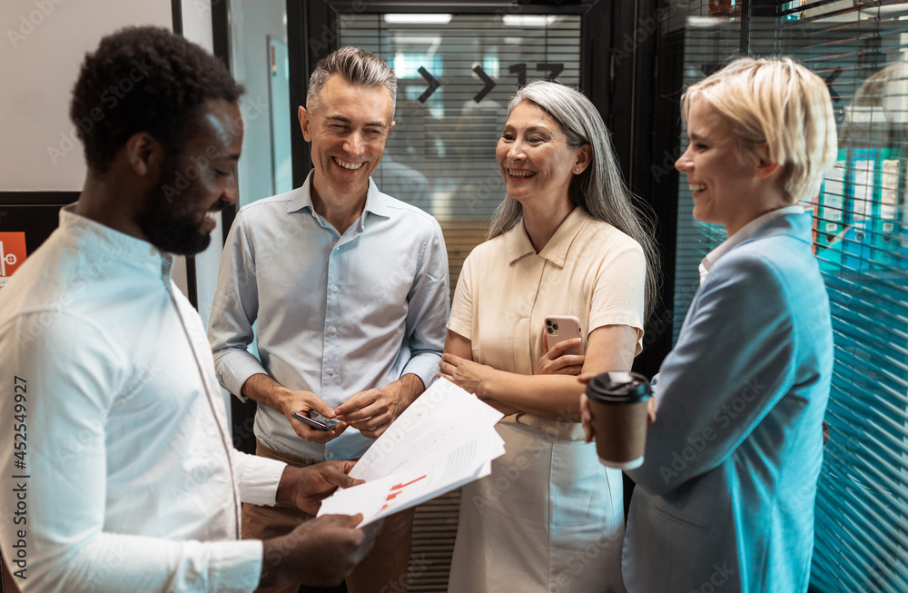 cinematic image of a multiethnic business team cinematic image of a multiethnic business team
