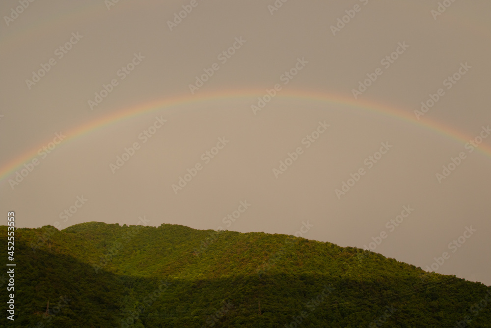 Fototapeta premium beautiful rainbow in the sky