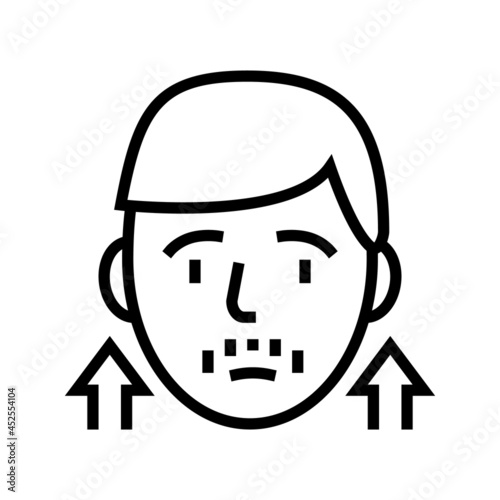 precocious puberty endocrinology line icon vector. precocious puberty endocrinology sign. isolated contour symbol black illustration