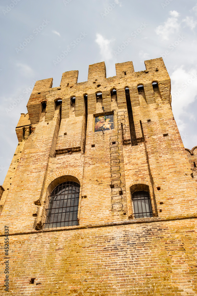 View on the castle of Offagna, Marche - Italy