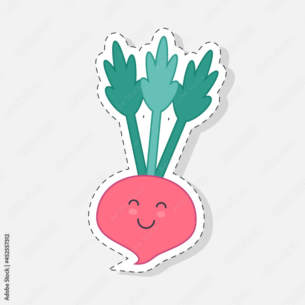 Radish sticker