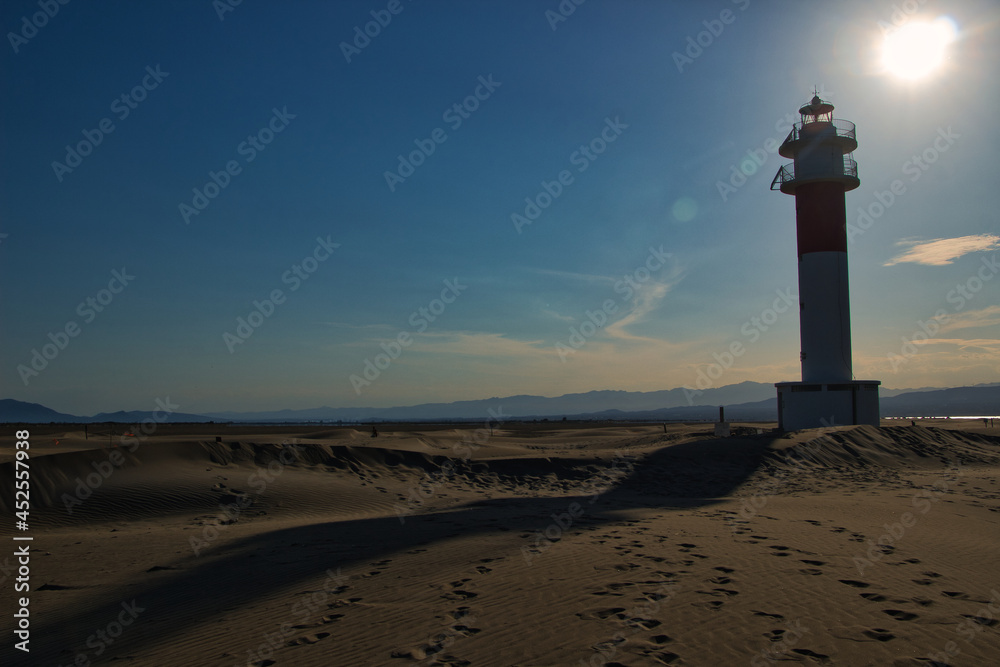 Sunset on lighthouse