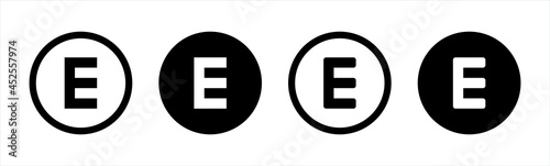 Explicit content circle concept isolated icons.