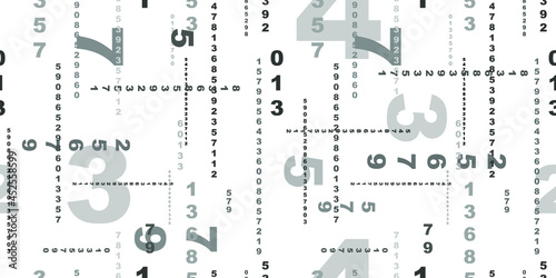 black and white background with numbers	