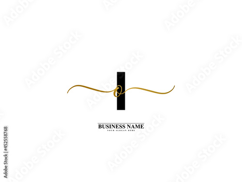 Letter IO Logo, creative io oi signature logo for wedding, fashion, apparel and clothing brand or any kind of business