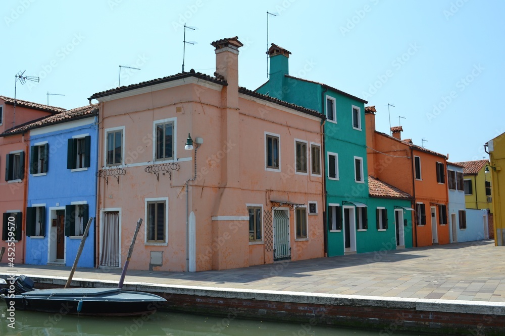 maisons colorées Burano proche Venise