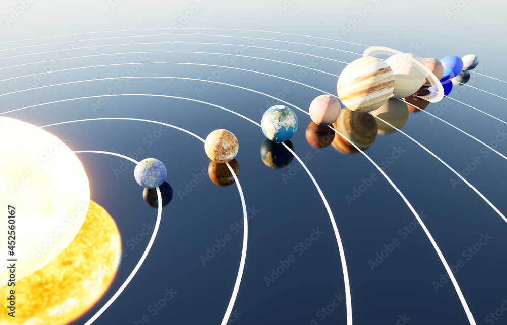 solar system planets illustration Stock Illustration | Adobe Stock