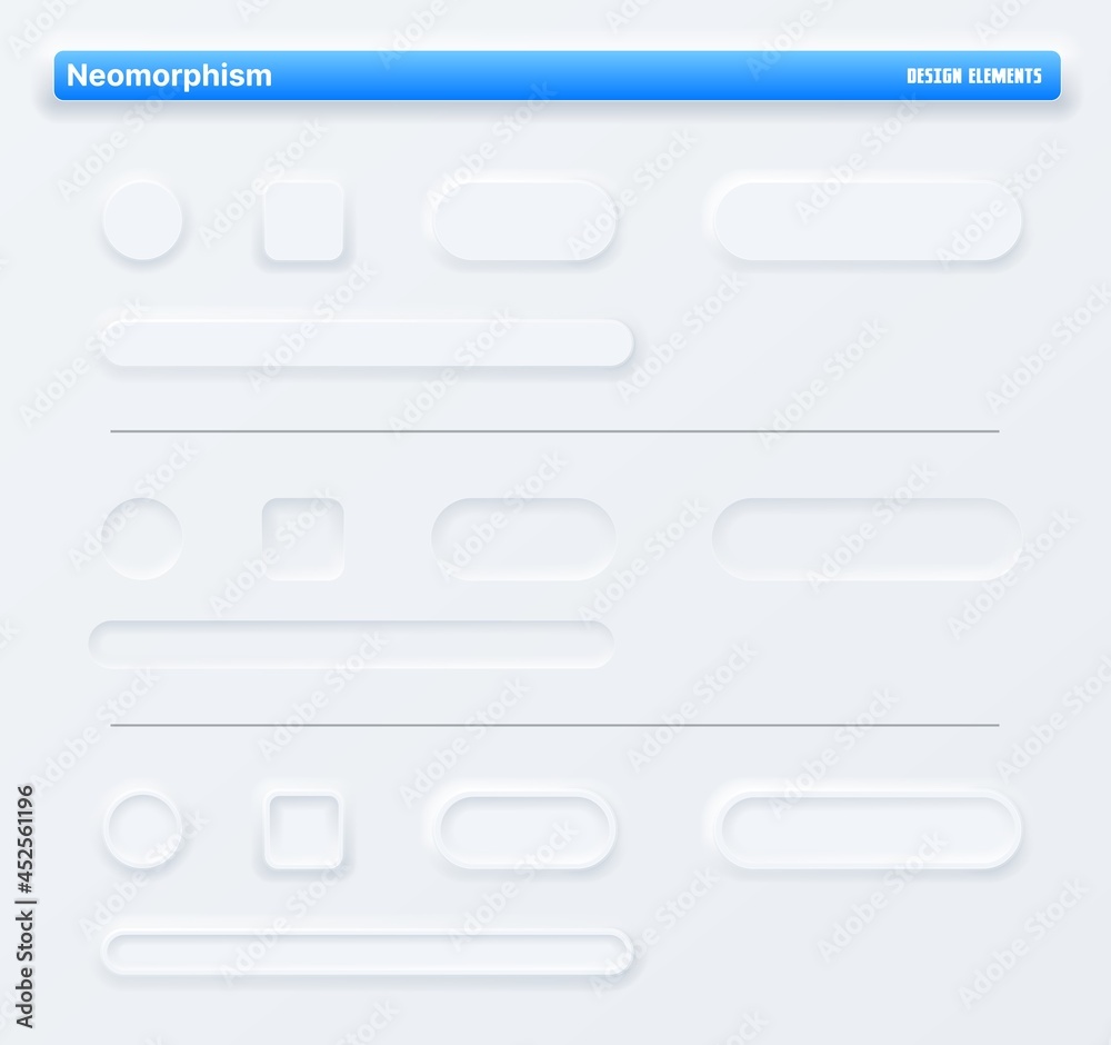 Neomorphic app buttons, navigation web interface. Vector mockup for application buttons or slider bars for music or video player control panel, mobile UI design elements. Digital audio recorder screen Neomorphic app buttons, navigation web interface. Vector mockup for application buttons or slider bars for music or video player control panel, mobile UI design elements. Digital audio recorder screen