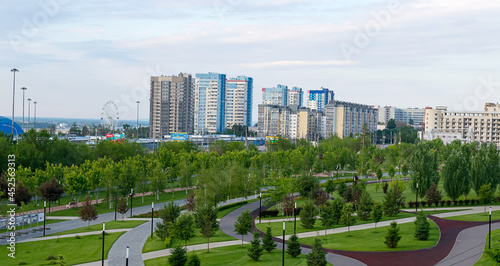 The park of Stalingrad widows in Volgograd, which is located opposite the central stadium