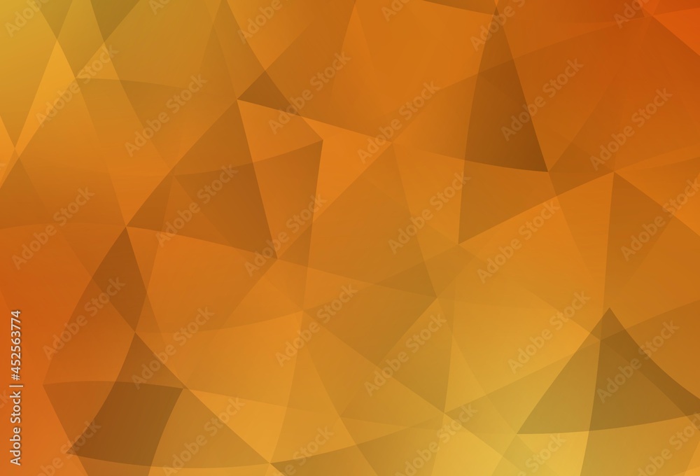 Light Orange vector triangle mosaic background. Light Orange vector triangle mosaic background.