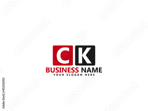 Letter CK logo, ck logo icon design vector for all kind of use