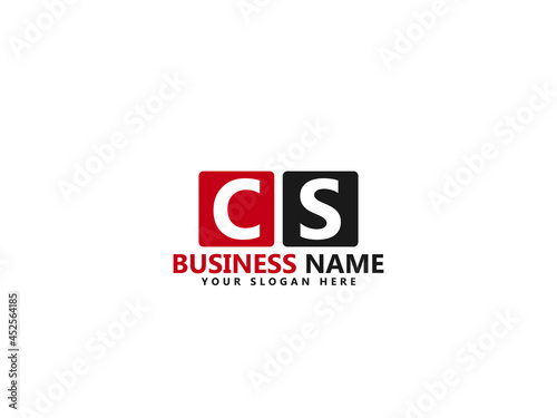 Letter CS logo, cs logo icon design vector for all kind of use
