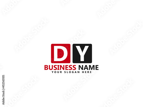 Letter DY logo, dy logo icon design vector for all kind of use photo