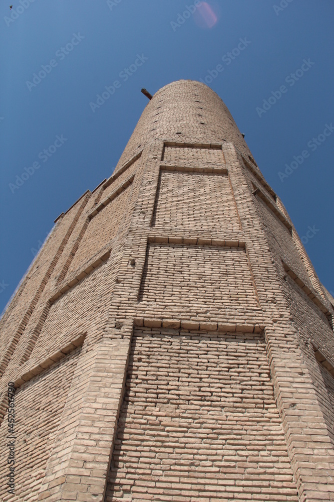 Tower of the mausoleum of Ahmed Yassavi in ​​Turkestan. Kazakhstan.