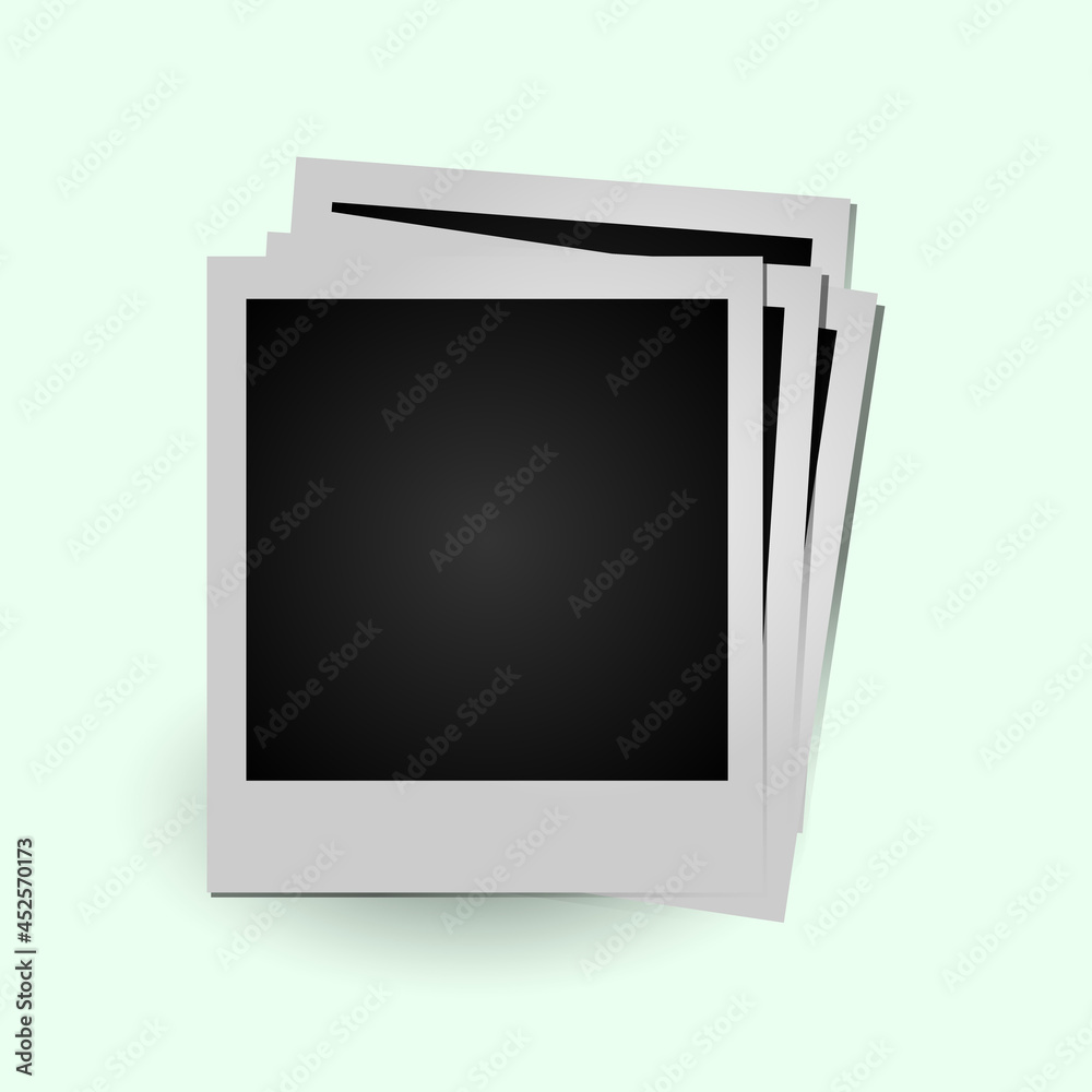 Blank polaroid frame photo design vector Blank polaroid frame photo design vector