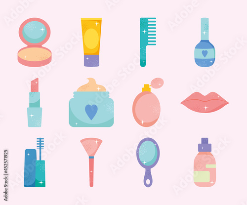 beauty icon set