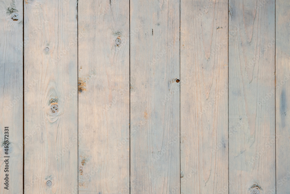 Fototapeta premium Gray washed floorboards as background