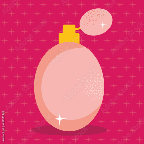 pink perfume bottle