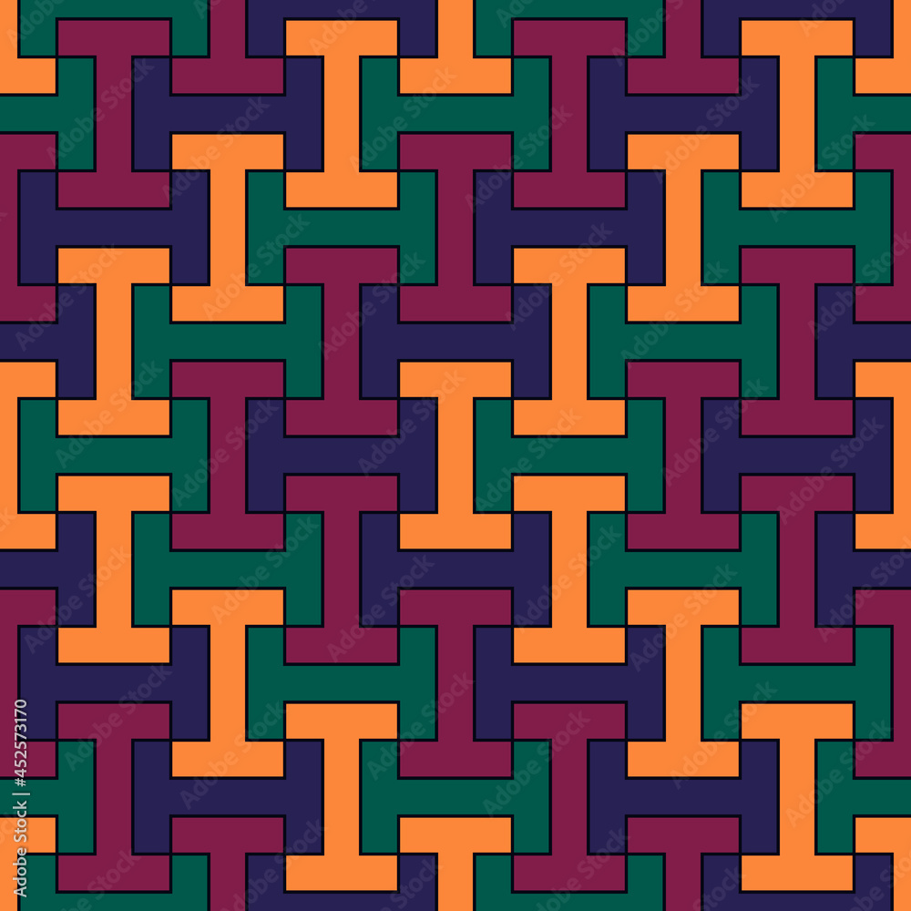 Ethnic backdrop. Seamless pattern. Sayagata vector. Mosaic tiles. Folk wallpaper. Tribal ornament. Geometric image. Ethnical motif. Surface texture. Textile print. Abstract background Ethnic backdrop. Seamless pattern. Sayagata vector. Mosaic tiles. Folk wallpaper. Tribal ornament. Geometric image. Ethnical motif. Surface texture. Textile print. Abstract background