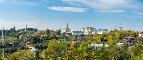 Quadro em tela Panorama of Vladimir city in Russia - green historical city of Golden Ring