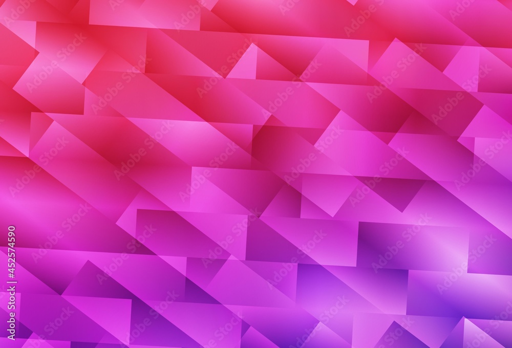 Fototapeta premium Light Purple, Pink vector layout with lines, rectangles.