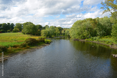 Concord River in Minute Man National Historical Park, Concord, Massachusetts MA, USA. photo