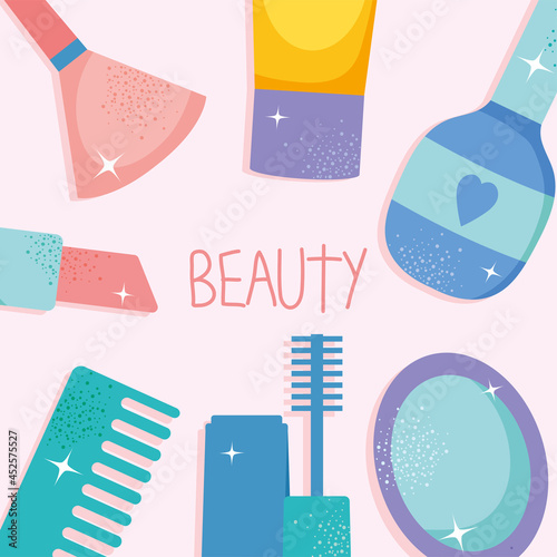 beauty and makeup illustration