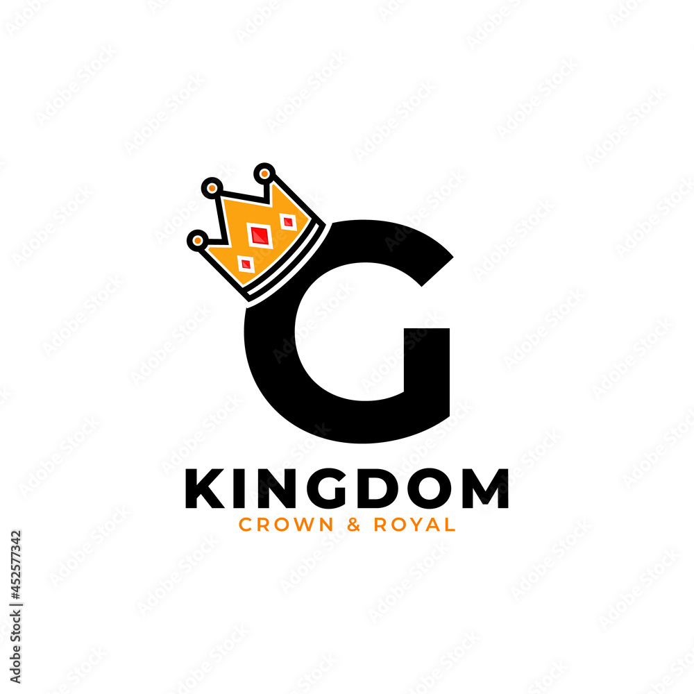 Initial Letter G with Crown Logo Branding Identity Logo Design Template Initial Letter G with Crown Logo Branding Identity Logo Design Template