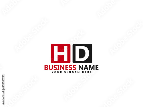 Letter HD logo, hd logo icon design vector for all kind of use