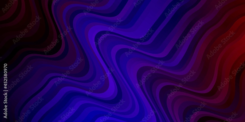 Light Blue, Red vector backdrop with circular arc.