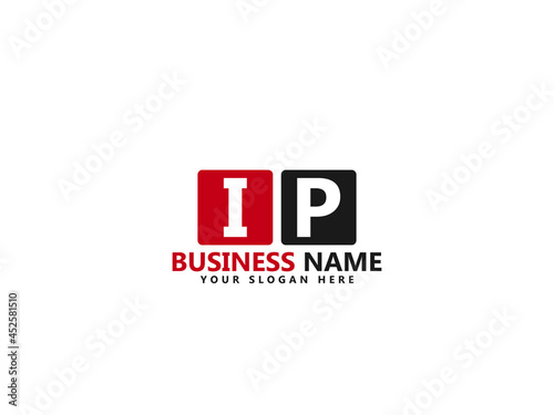 Letter IP logo, ip logo icon design vector for all kind of use
