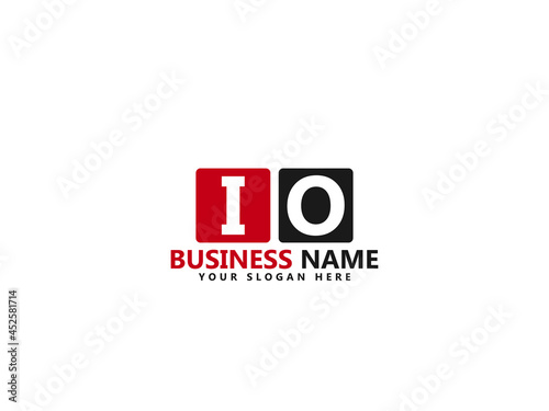 Letter IO logo, io logo icon design vector for all kind of use