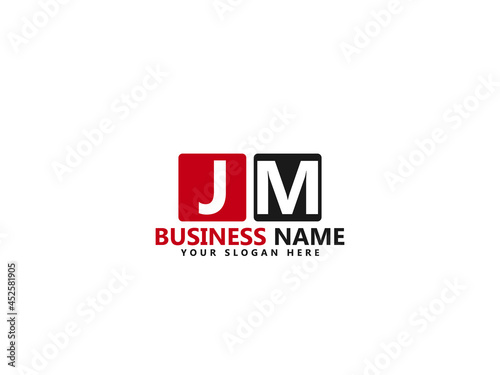 Letter JM logo, jm logo icon design vector for all kind of use