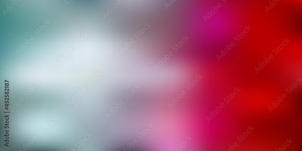 Fototapeta premium Light blue, red vector abstract blur texture.