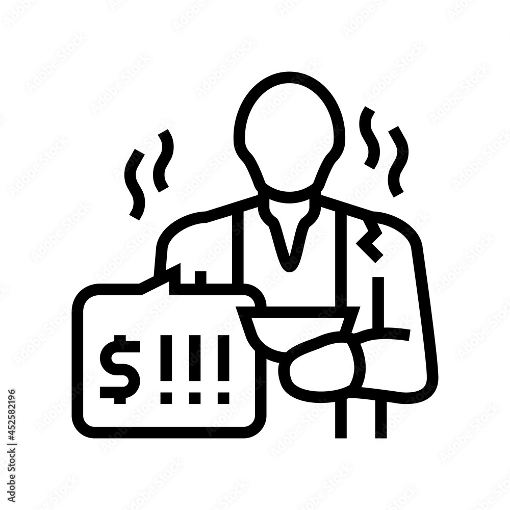poverty social problem line icon vector. poverty social problem sign. isolated contour symbol black illustration poverty social problem line icon vector. poverty social problem sign. isolated contour symbol black illustration