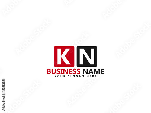 Letter KN logo, kn logo icon design vector for all kind of use